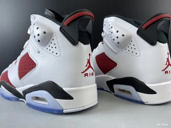 1st Kicks AIR 'CARMINE' 384664-160 RETRO 2014 JORDAN 6 0731